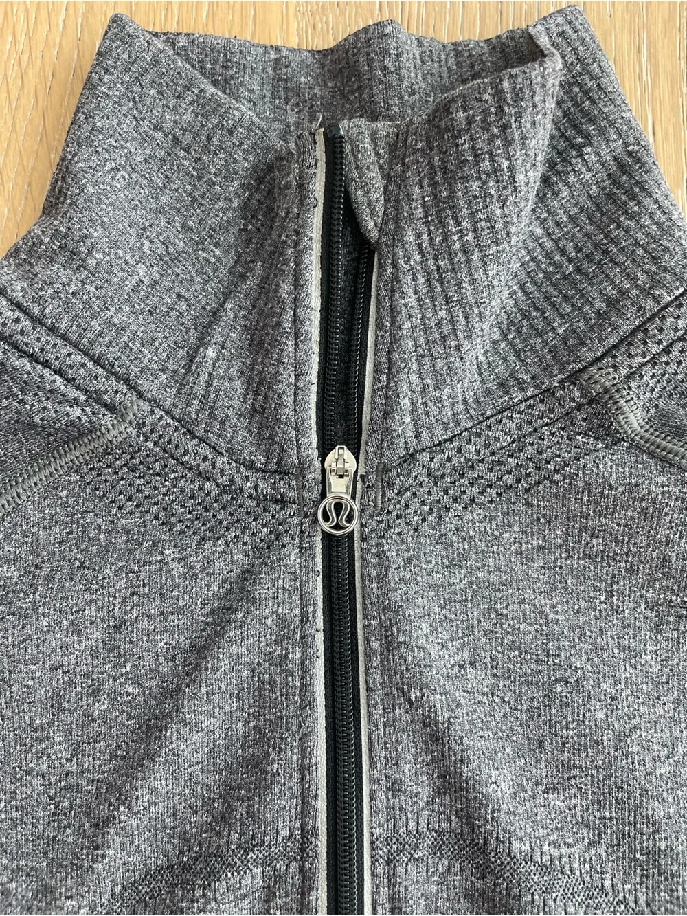 lululemon athletica Heathered Dark Gray Quarter-Zip Pullover